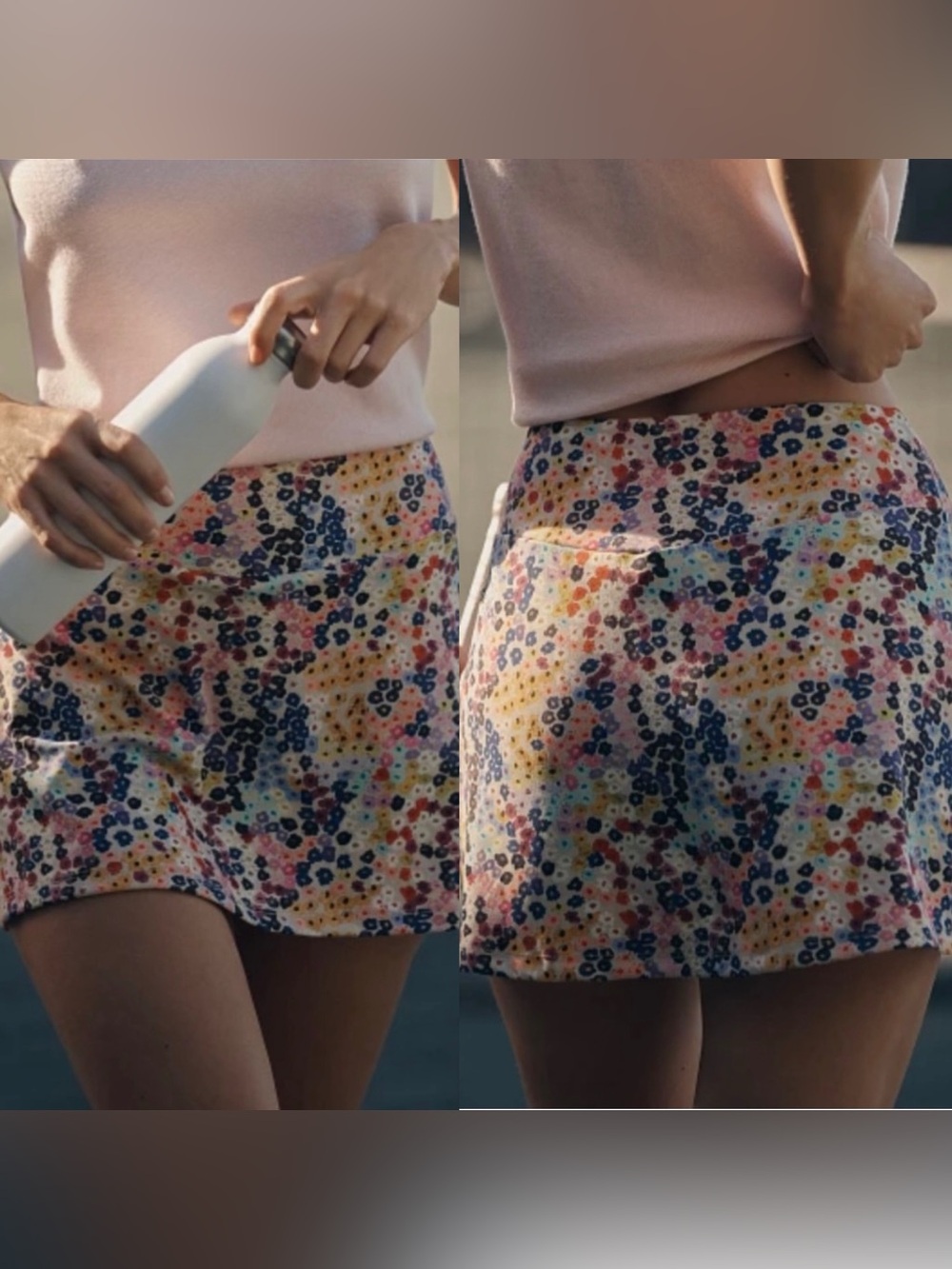 Anthropologie Daily Practice X Peggi Kroll Mini Skort Size XS